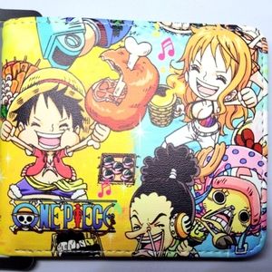 New Japanese Anime One Piece Characters Leather Purse Wallet